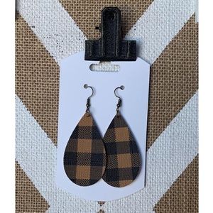 Buffalo Check Earrings